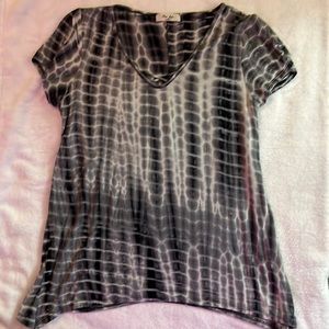 Black, white, grey tie dye t-shirt. Cotton